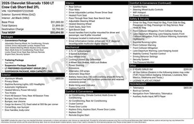 2026 Chevrolet Silverado 1500 LT (2FL)