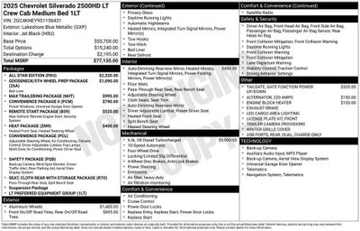 2025 Chevrolet Silverado 2500 HD LT