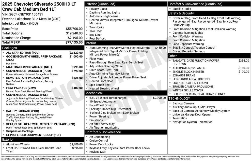 2025 Chevrolet Silverado 2500 HD LT