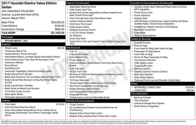 2017 Hyundai Elantra Value Edition