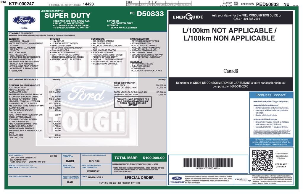 2023 Ford F-350SD Lariat DRW