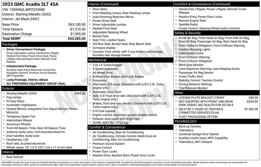 2023 GMC Acadia SLT