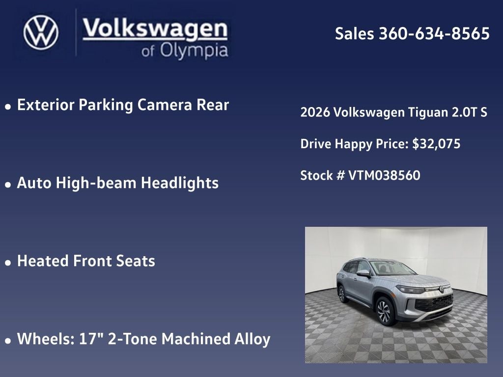 2026 Volkswagen Tiguan 2.0T S