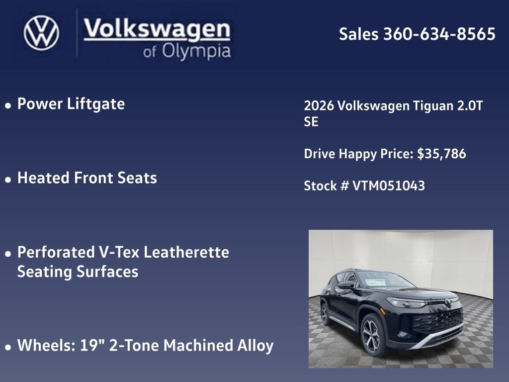 2026 Volkswagen Tiguan 2.0T SE