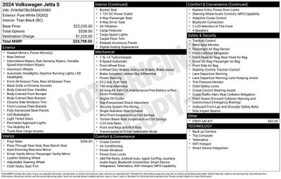 2024 Volkswagen Jetta 1.5T S