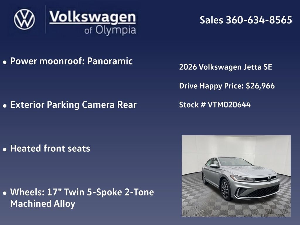 2026 Volkswagen Jetta 1.5T SE