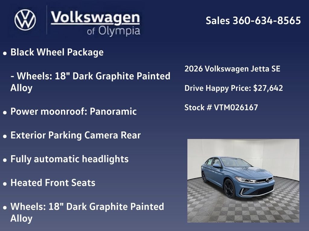 2026 Volkswagen Jetta 1.5T SE