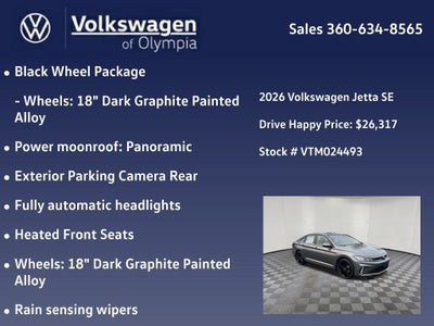 2026 Volkswagen Jetta 1.5T SE