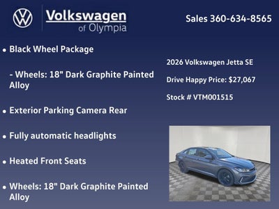 2026 Volkswagen Jetta 1.5T SE