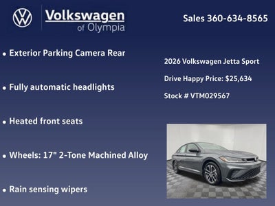 2026 Volkswagen Jetta 1.5T Sport
