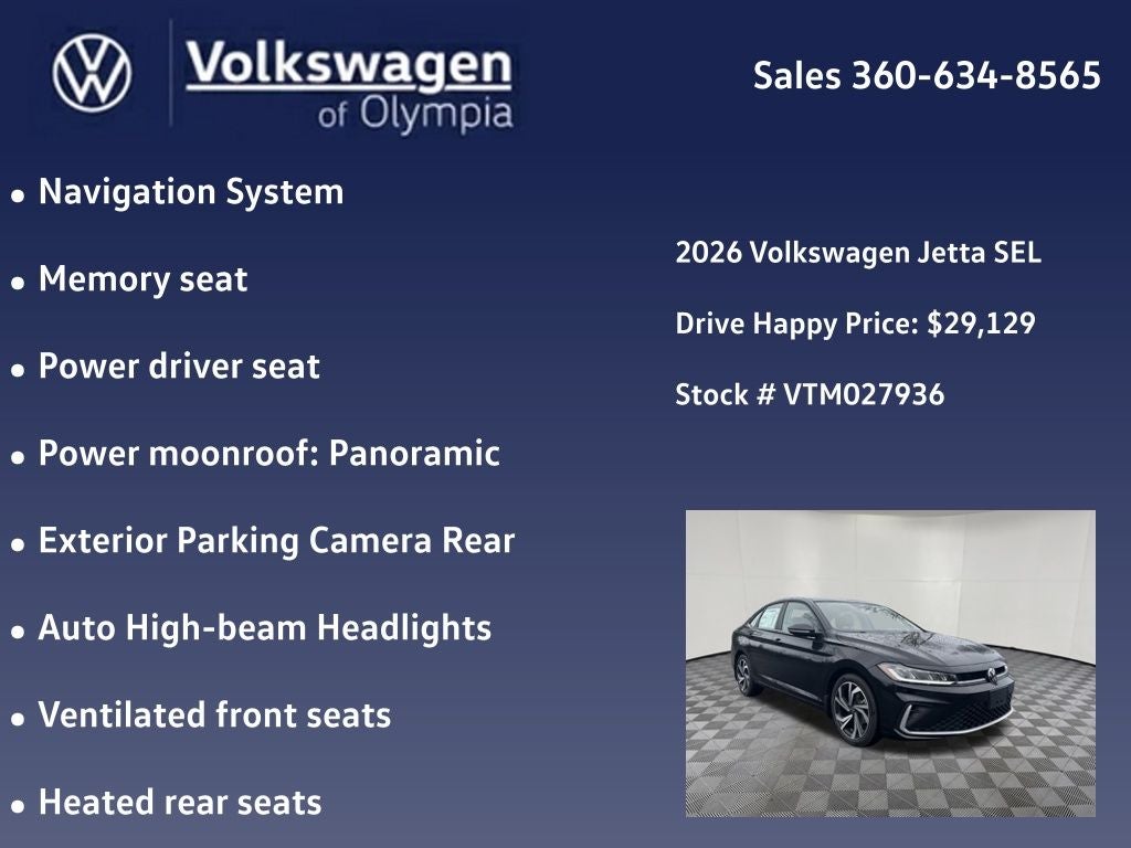 2026 Volkswagen Jetta 1.5T SEL
