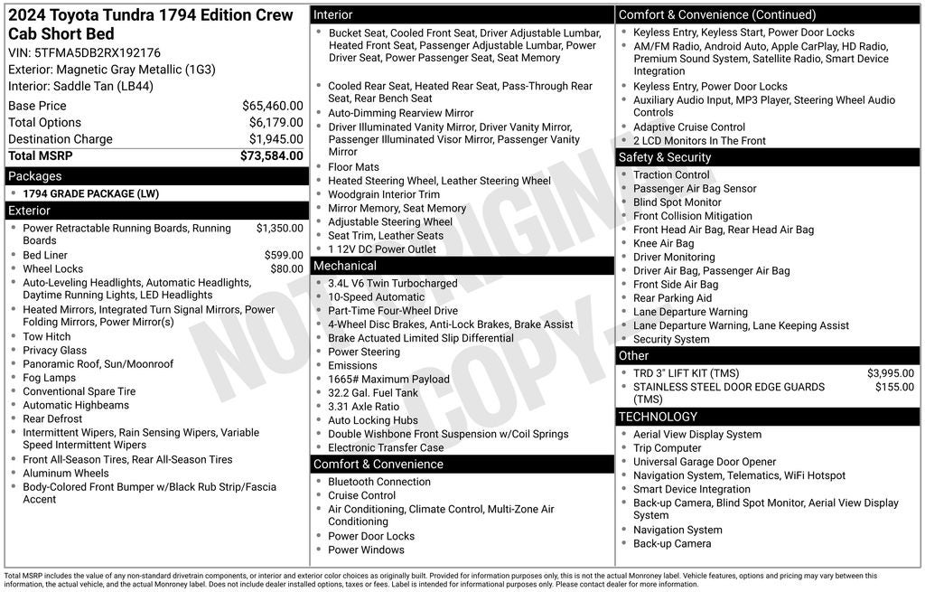 2024 Toyota Tundra 1794