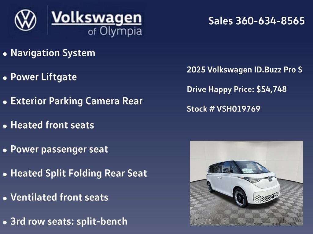 2025 Volkswagen ID. Buzz Pro S