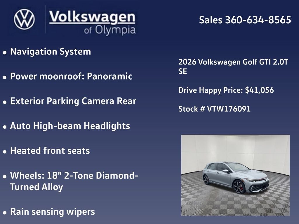 2026 Volkswagen Golf GTI 2.0T SE