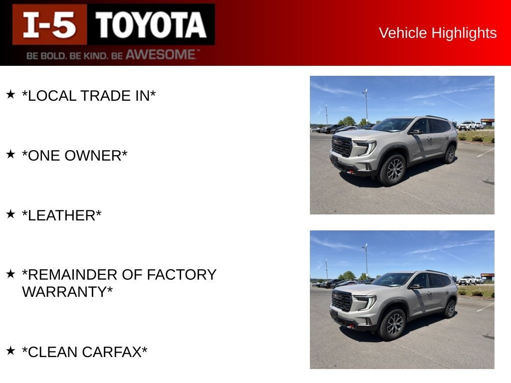 2026 GMC Acadia AT4