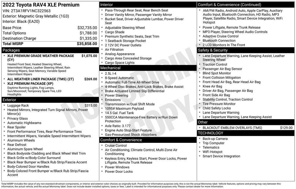 2022 Toyota RAV4 XLE Premium