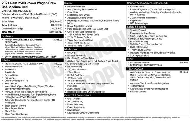 2021 RAM 2500 Power Wagon