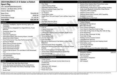 2024 Mazda Mazda3 2.5 S Select Sport