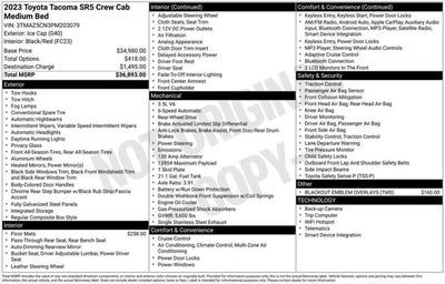 2023 Toyota Tacoma SR5 V6