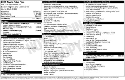 2018 Toyota Prius Four