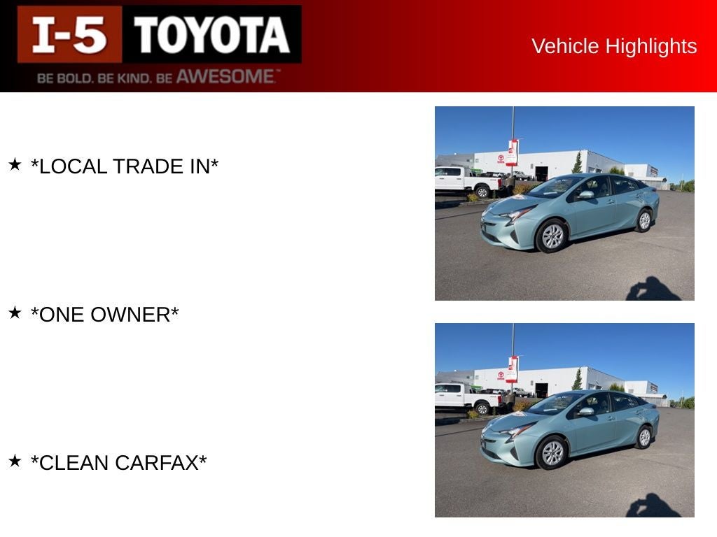 2016 Toyota Prius Two