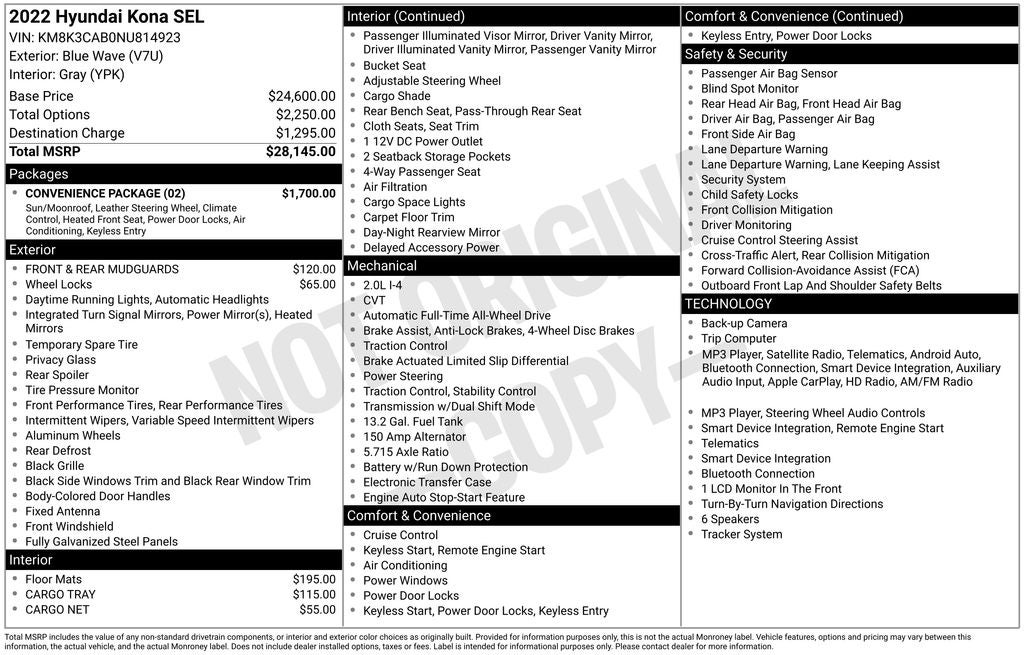 2022 Hyundai Kona SEL