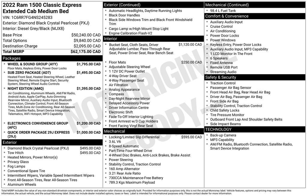 2022 RAM 1500 Classic Tradesman