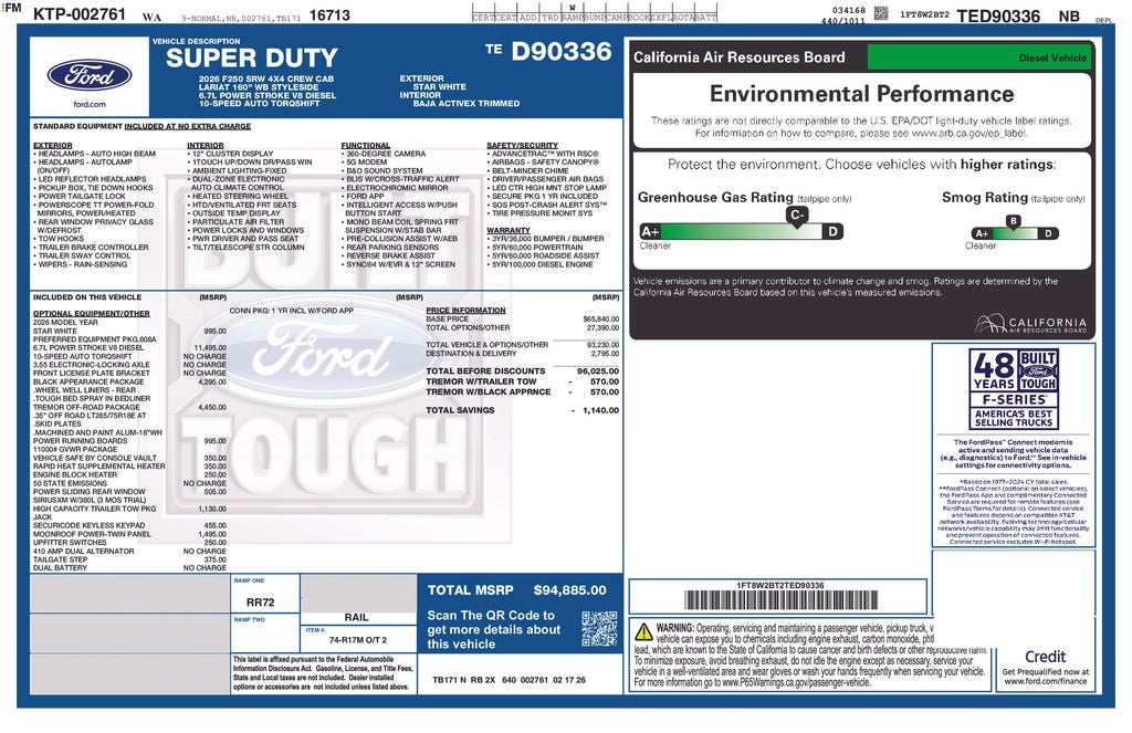 2026 Ford F-250SD Lariat