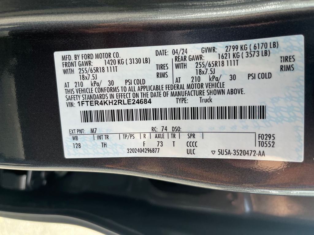 2024 Ford Ranger Lariat