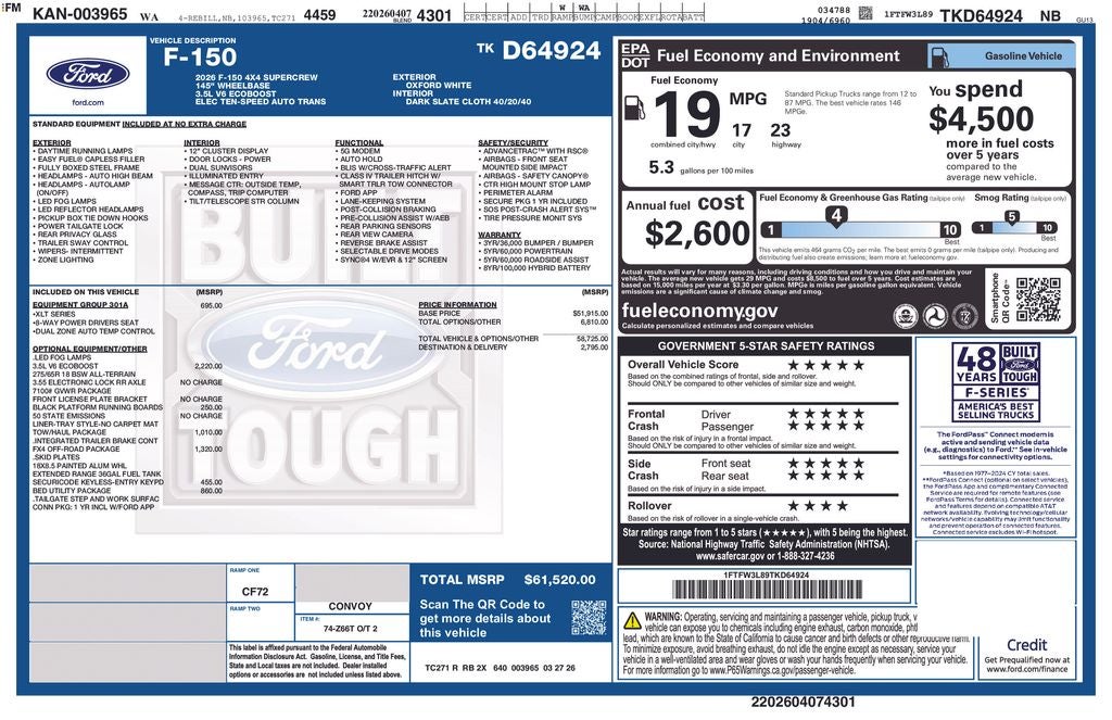 2026 Ford F-150 XLT