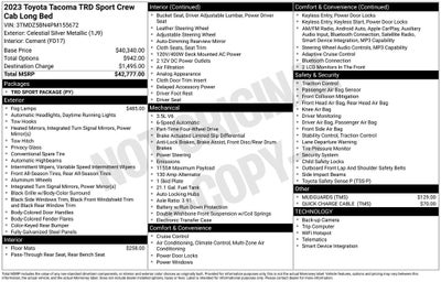 2023 Toyota Tacoma TRD Sport V6